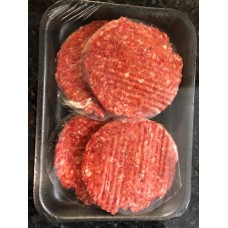 Chilli Beefburger x 4 - Family Pack (Approximate weight 454g)