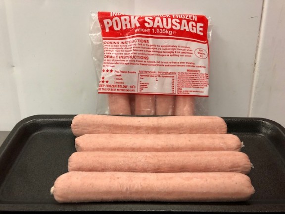 Frozen Pork Sausages 10 Pack Jumbo Size