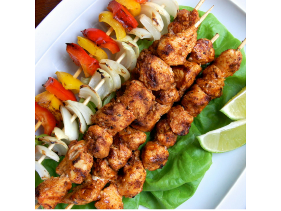 Chicken Kebabs x 5 - Tikka - Family Pack (Approximate weight 500g)