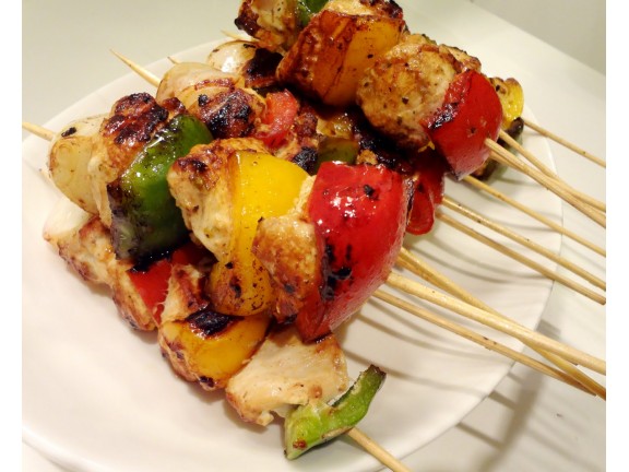 Chicken Kebabs x 5 - Family Pack (Approximate weight 500g)