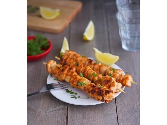 Chicken Kebabs x 5 - Garlic Butter - Family Pack (Approximate weight 500g)